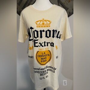 Corona Extra Cream and Black/Navy Tee